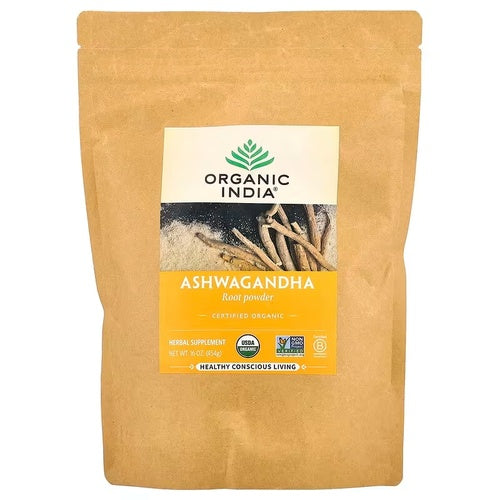 Organic India, Organic Ashwagandha Root Powder. 454 gr.