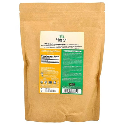 Organic India, Organic Ashwagandha Root Powder. 454 gr.