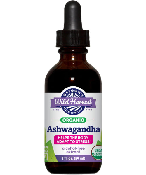 Oregon's Wild Harvest, Ashwagandha Orgánica líquida. 60 ml