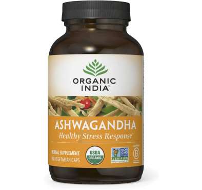 Organic India, Ashwagandha, (400 mg por cápsula) 3 tamaños