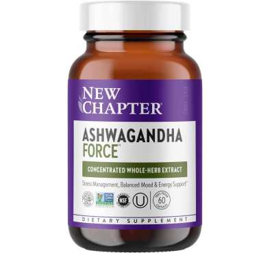 New Chapter, Ashwagandha Sensoril Force 125 mg. 60 caps