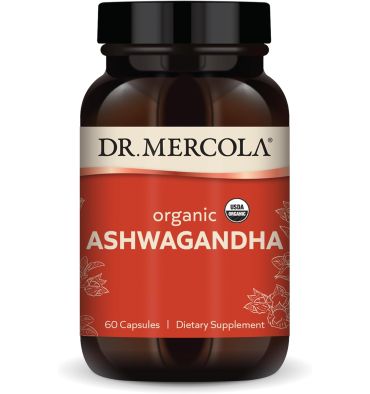 Dr. Mercola, Ashwagandha orgánico, (400 mg por cápsula). 2 opc