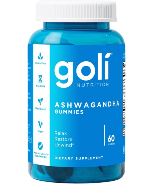 Goli, Ashwagandha KSM-66 y Vitamina D3. 60 Gummies