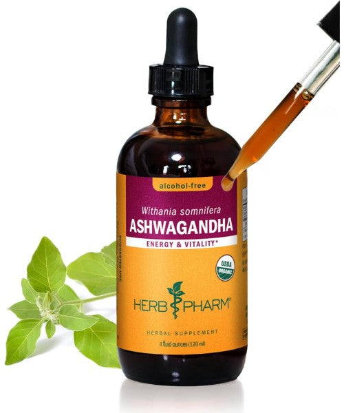 Herb Pharm, Ashwagandha Orgánica líquida. 2 tamaños