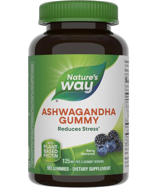 Nature's Way, Ashwagandha sabor Berries. 90 gomitas