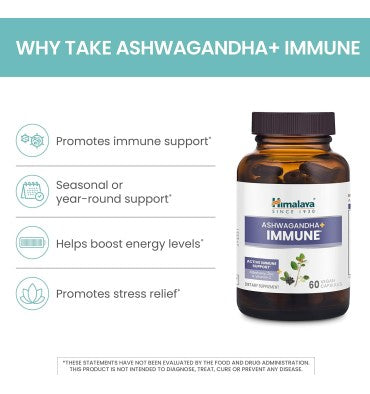 Himalaya, Ashwagandha Soporte para el Sistema Inmunológico. 60 Vcaps