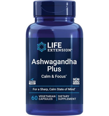 Life Extension, Ashwagandha y Más, 60 cápsulas vegetales