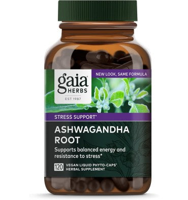 Gaia Herbs, Raíz de Ashwagandha, 120 cápsulas Phyto-Caps® líquidas (350 mg por cápsula)