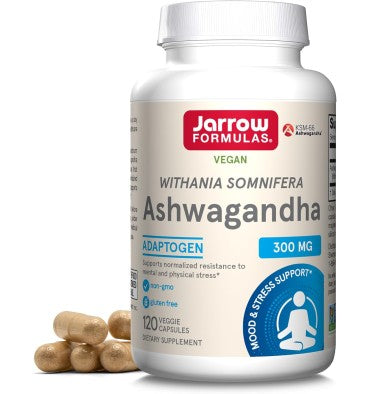Jarrow Formulas, Ashwagandha, 300 mg, 120 cápsulas vegetales