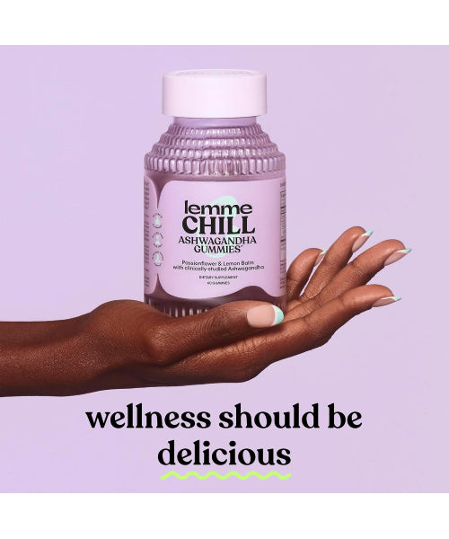 Lemme Chill, Ashwagandha KSM-66 y Mezcla de Hierbas sabor Berries. 60 gomitas