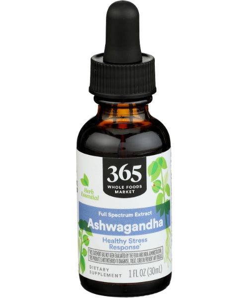 365 by Whole Foods Market, Extracto de Ashwagandha. 30 ml.