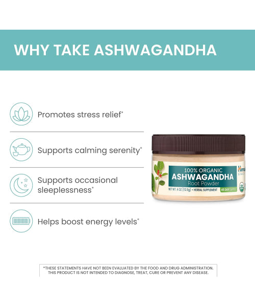 Himalaya, Ashwagandha orgánica en polvo. 112.5 mg