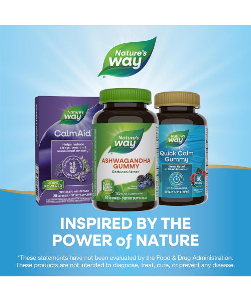Nature's Way, Ashwagandha sabor Berries. 90 gomitas