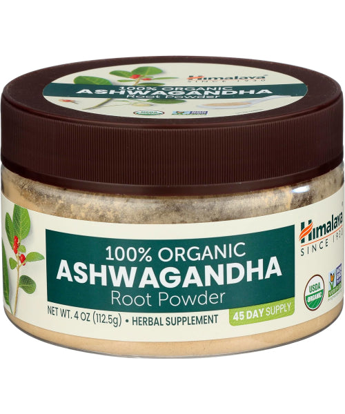Himalaya, Ashwagandha orgánica en polvo. 112.5 mg