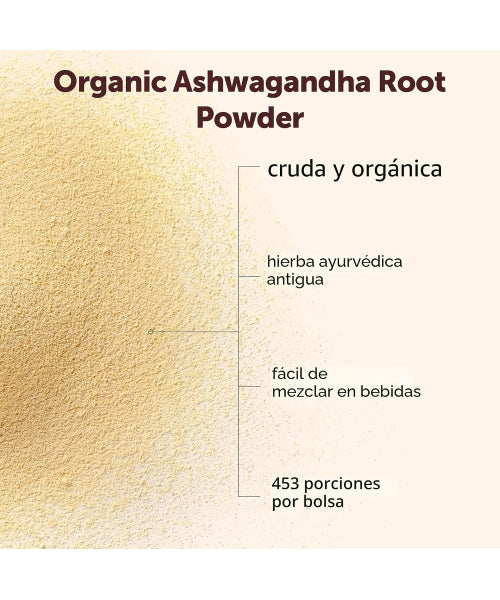 Micro Ingredients, Polvo de Raíz de Ashwagandha Orgánico. 907 gr